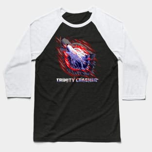 Trinity Crasher fury a Cool red and white Wolf Baseball T-Shirt